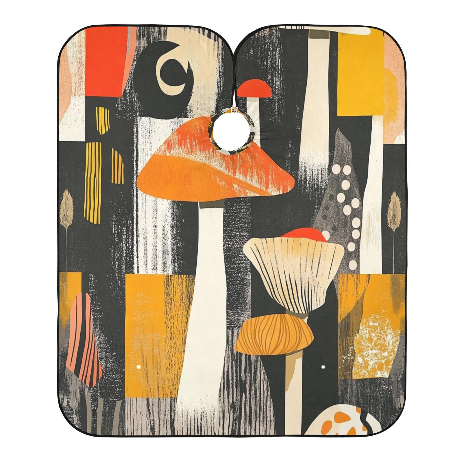 Kigai Mushroom Hair Cutting Cape for Men & Women Waterproof Barber Cape Professional Hairdressing Salon Styling Apron with Adjustable Closure Snap