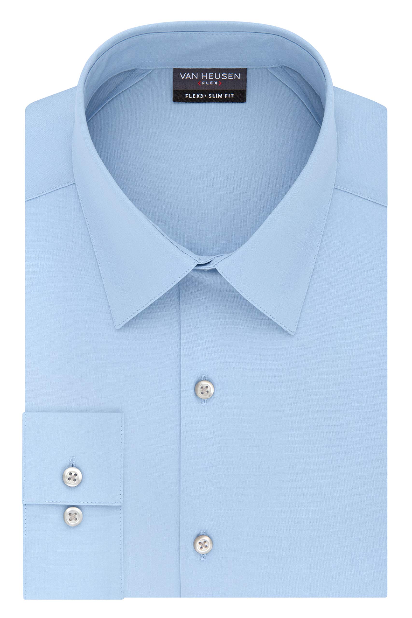 Van Heusen Mens Dress Shirt Slim Fit Flex 3