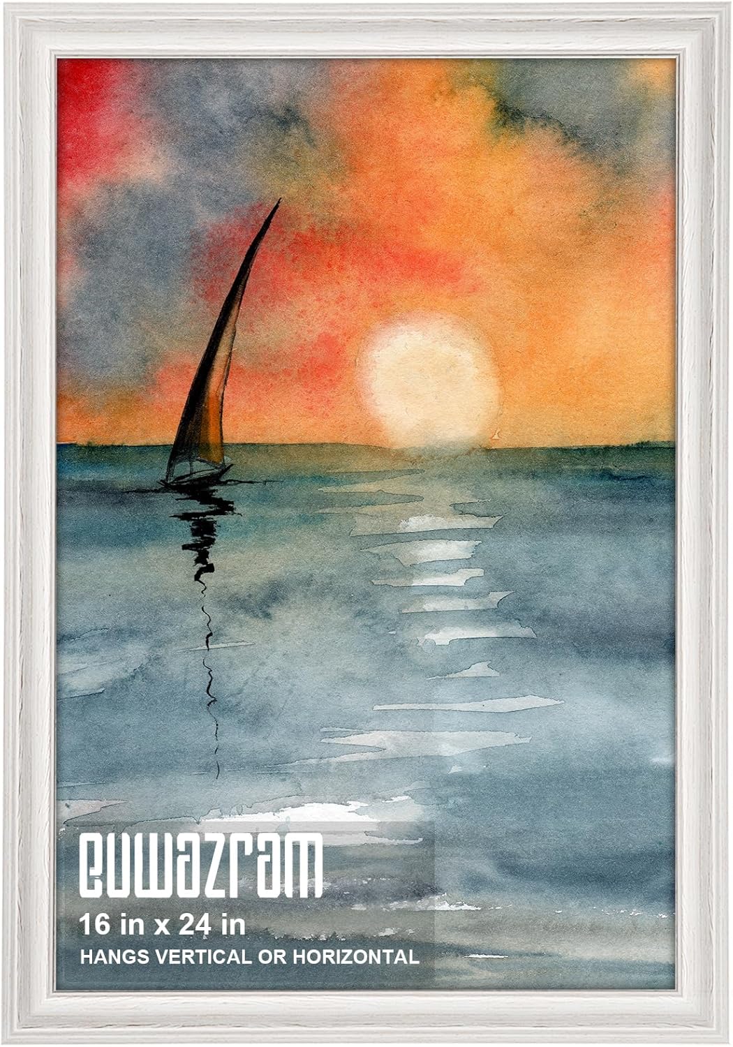 XEDOGIER 16x24 Frame Single Frame, Traditional White