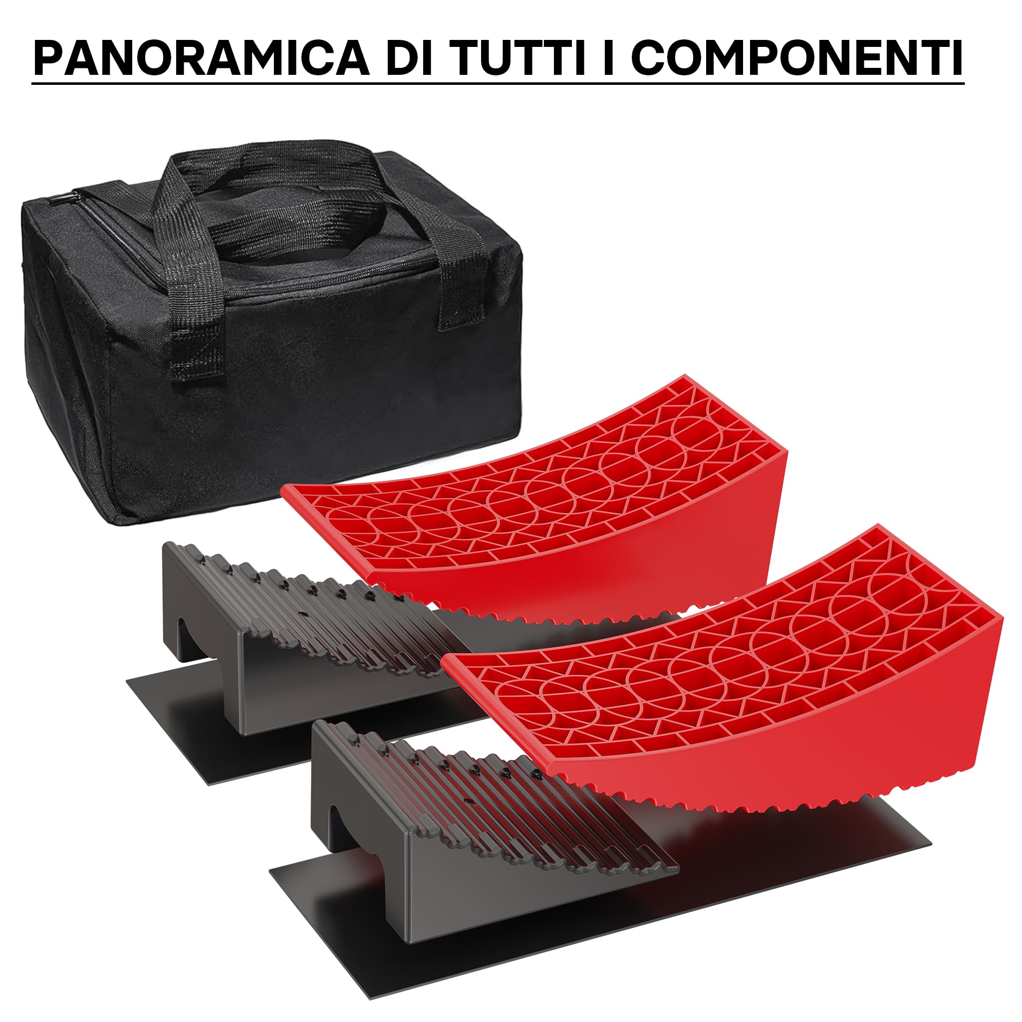 XPOtool Cunei rotondi per camper con livella a bolla Livellatori per rimorchi