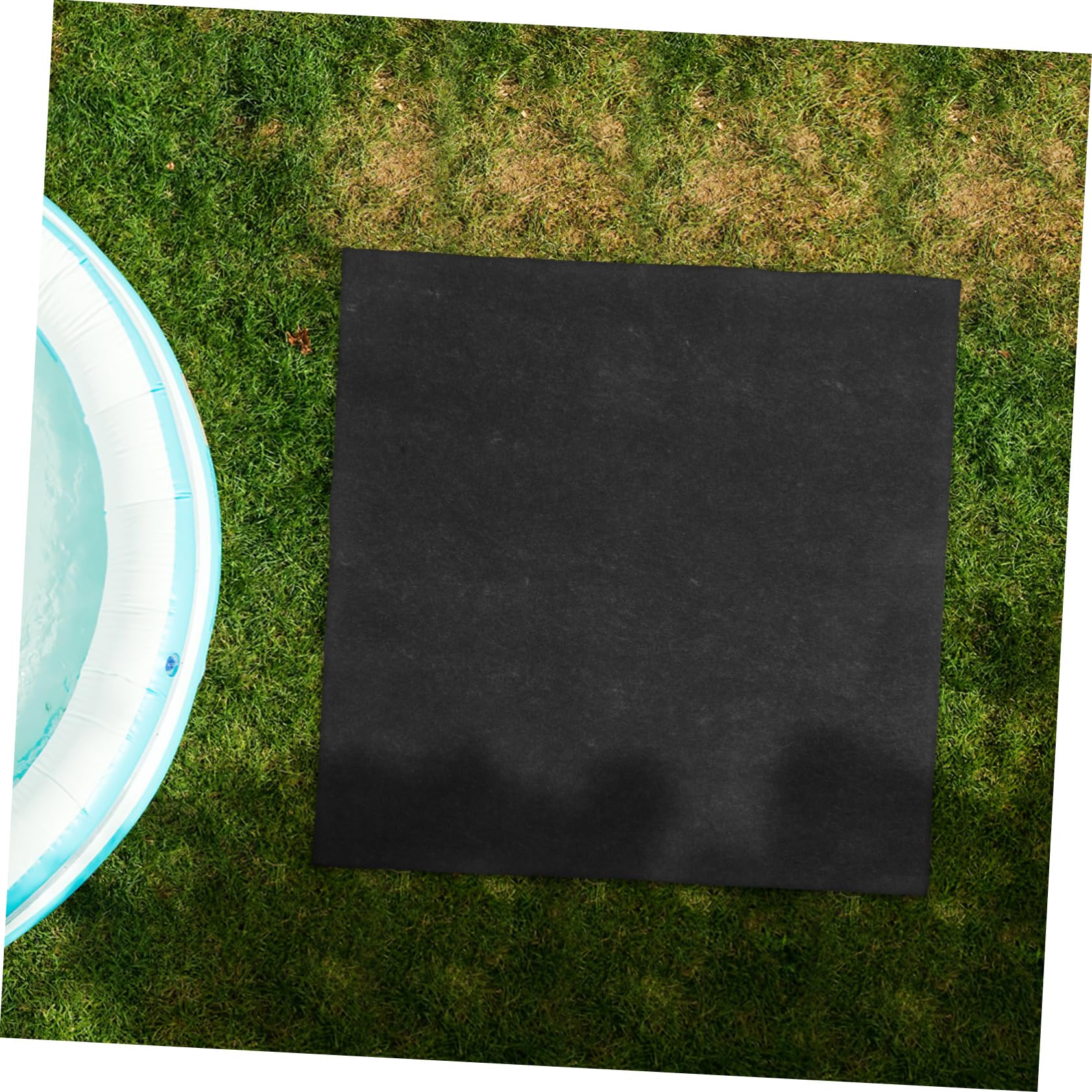 Toddmomy Tapis de Spa Gonflable Carré 1 Pièce en Feutre PE Noir