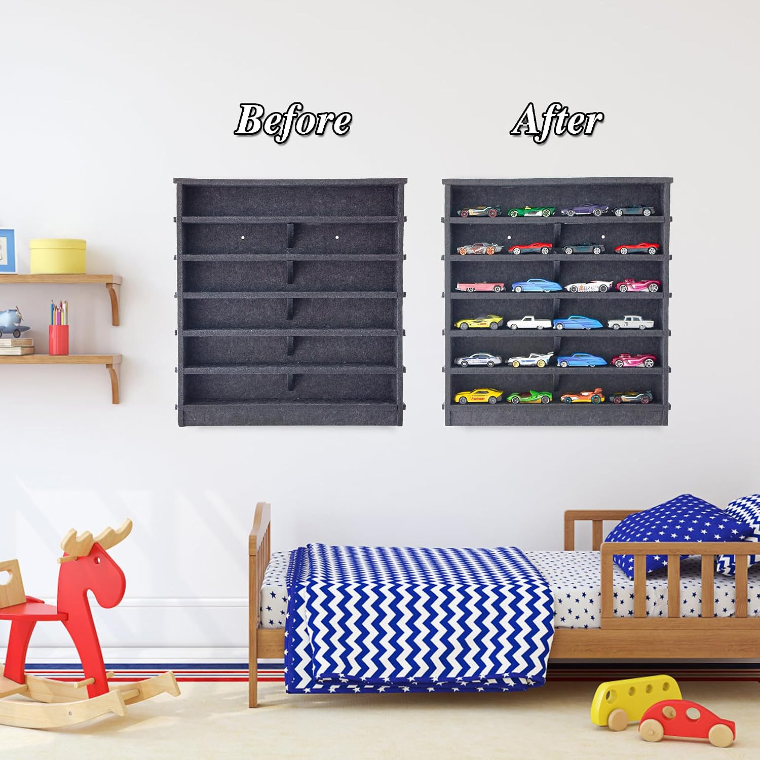 KISLANE Vitrina Acrílica De 5 Niveles Para Coches De Juguete Y Cajas De Cerillas – Escaparate Transparente Con Puerta De Imán, Protección Contra El Polvo