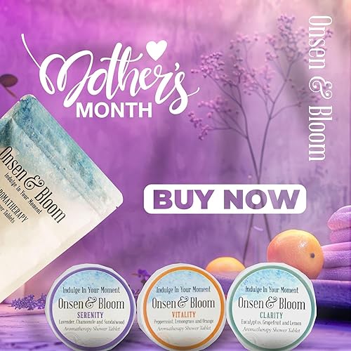 Miniatura 3 de Onsen & Bloom Vitality - Vaporizadores de ducha para aromaterapia, bombas de ducha de menta con aceites esenciales, vaporizadores de ducha para