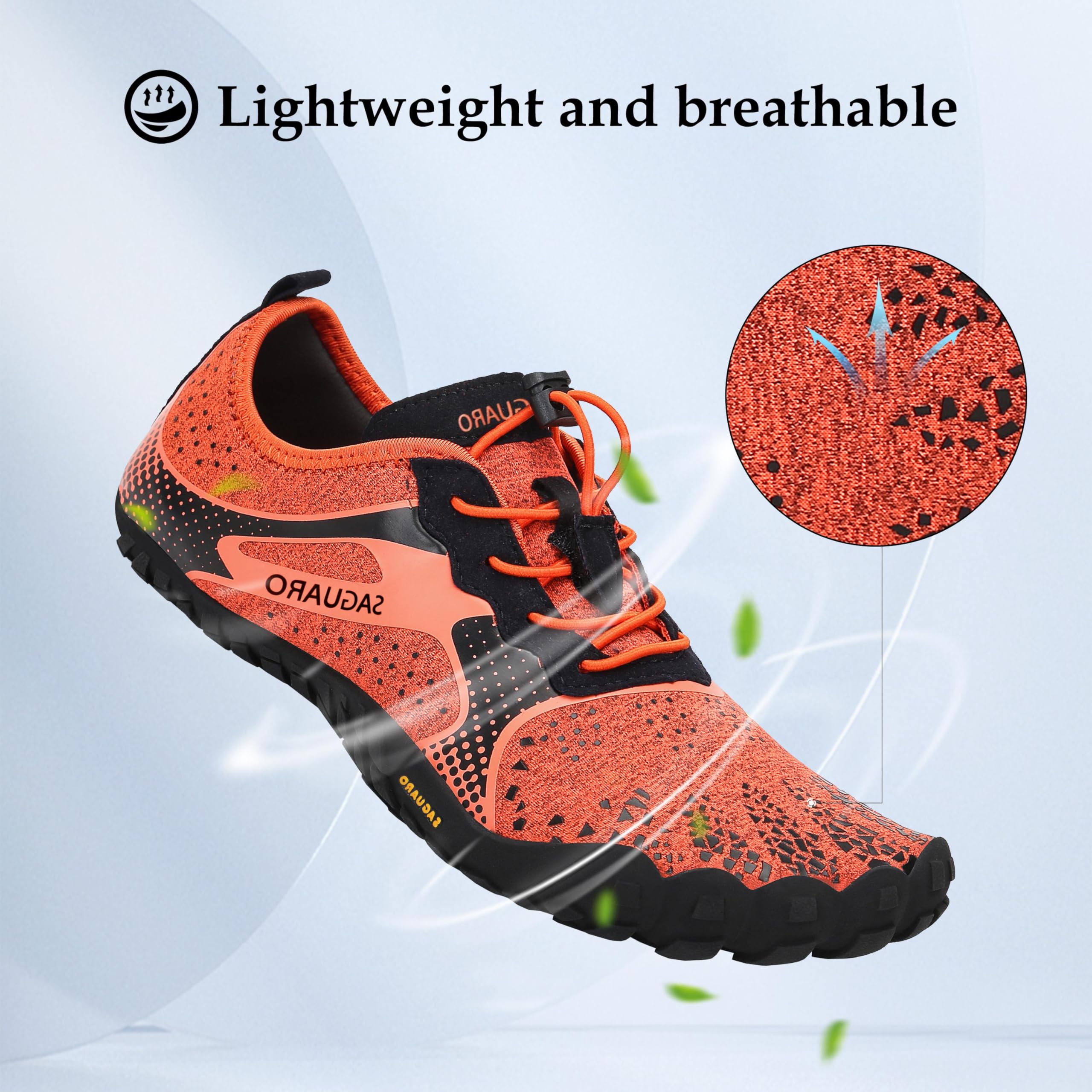 SAGUARO Scarpe Barefoot Minimaliste Uomo Scarpe da Trail Trekking Scarpette da Scoglio