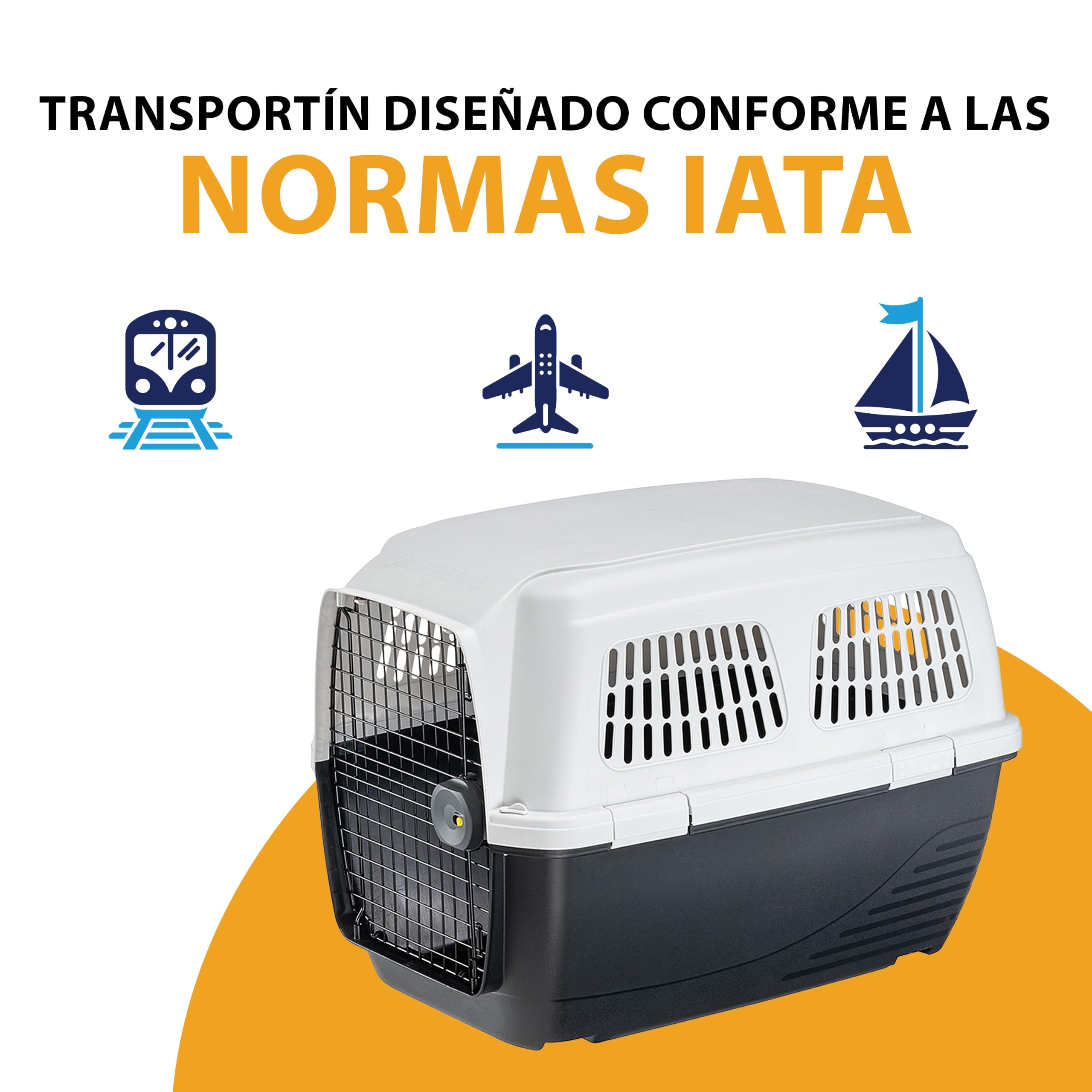 Ferplast Transportín Perro Muy Grande Avión Homologado IATA MAX 45Kg