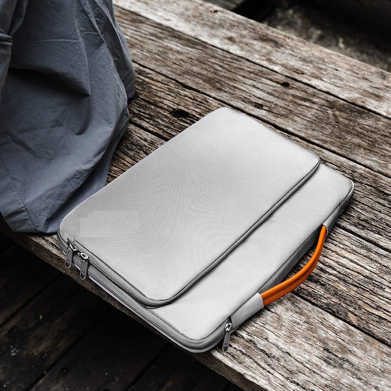 MOCA Compatible Laptop Sleeve Hand Bag Sleeves for 15 15.4 15.6 Inch MacBook Pro Dell 15 15.4 15.6 Inch Laptop Shoulder Messenger Bag Sleeves,Grey — Amazon image 7