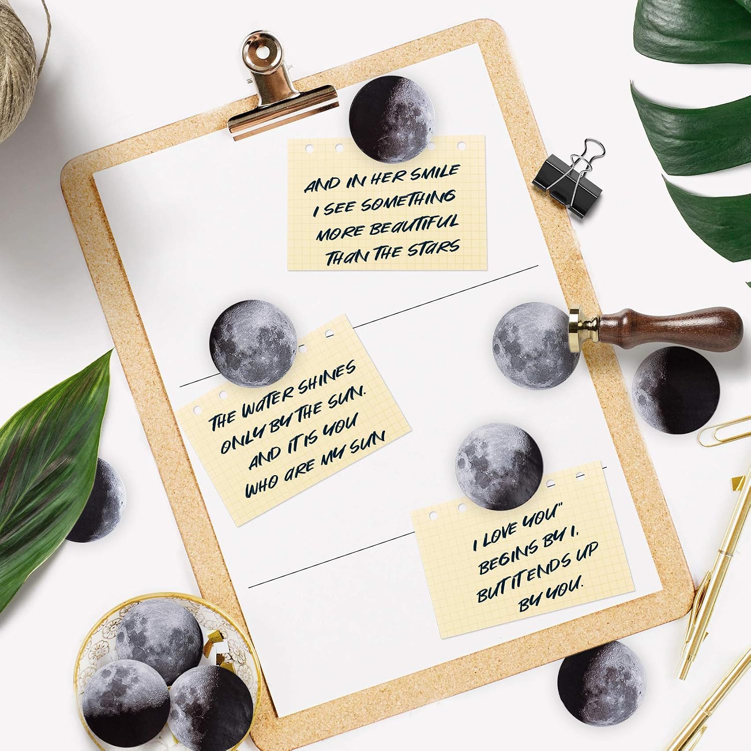 OIIKI 225pcs Moon Phase Stickers for Scrapbook, Moon Washi Decals, Mini Size Moon Tracking Stickers, DIY Lunar Adhesive Decoration for Scrapbooking, Journal, Laptop, Computer, Envelope, Planners