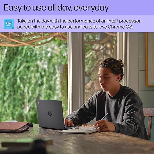 Miniatura 3 de HP Chromebook laptop de 14 pulgadas, pantalla HD, procesador Intel N100, 8 GB RAM, 128 GB UFS, Intel UHD Graphics, sistema operativo Chrome, gris