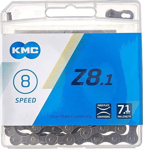 KMC, Z8.1, Cadena, Velocidad 678, 0.280 in, Enlaces 116, Gris