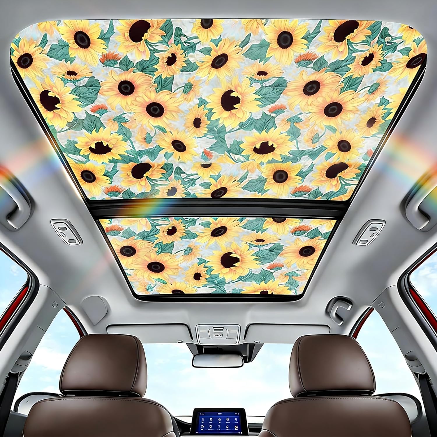 Film statique toit ouvrant voiture protection UV anti-reflet sans colle