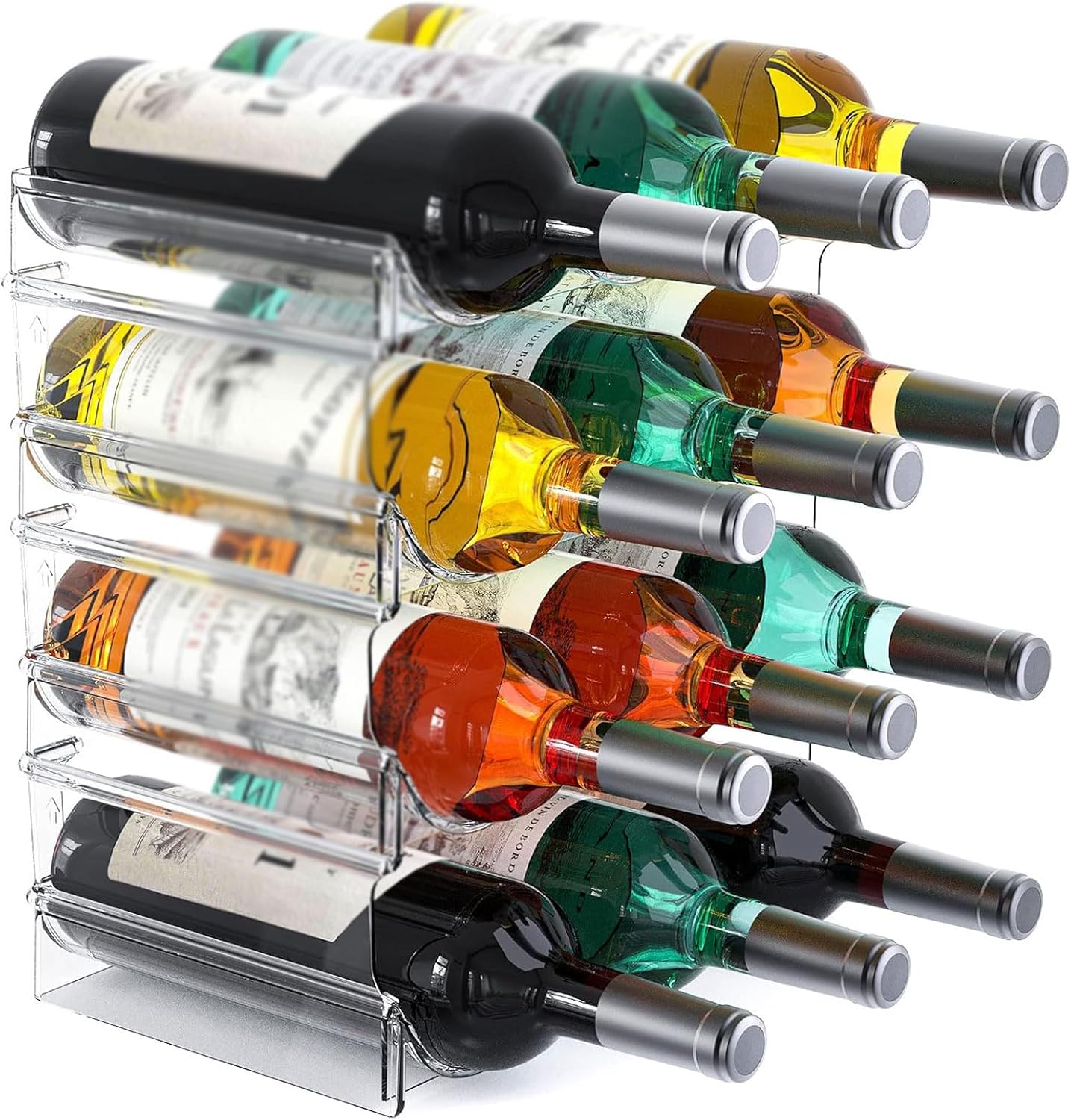 Esmen Estante para Vino de Bambú 4 Niveles para 12 Botellas