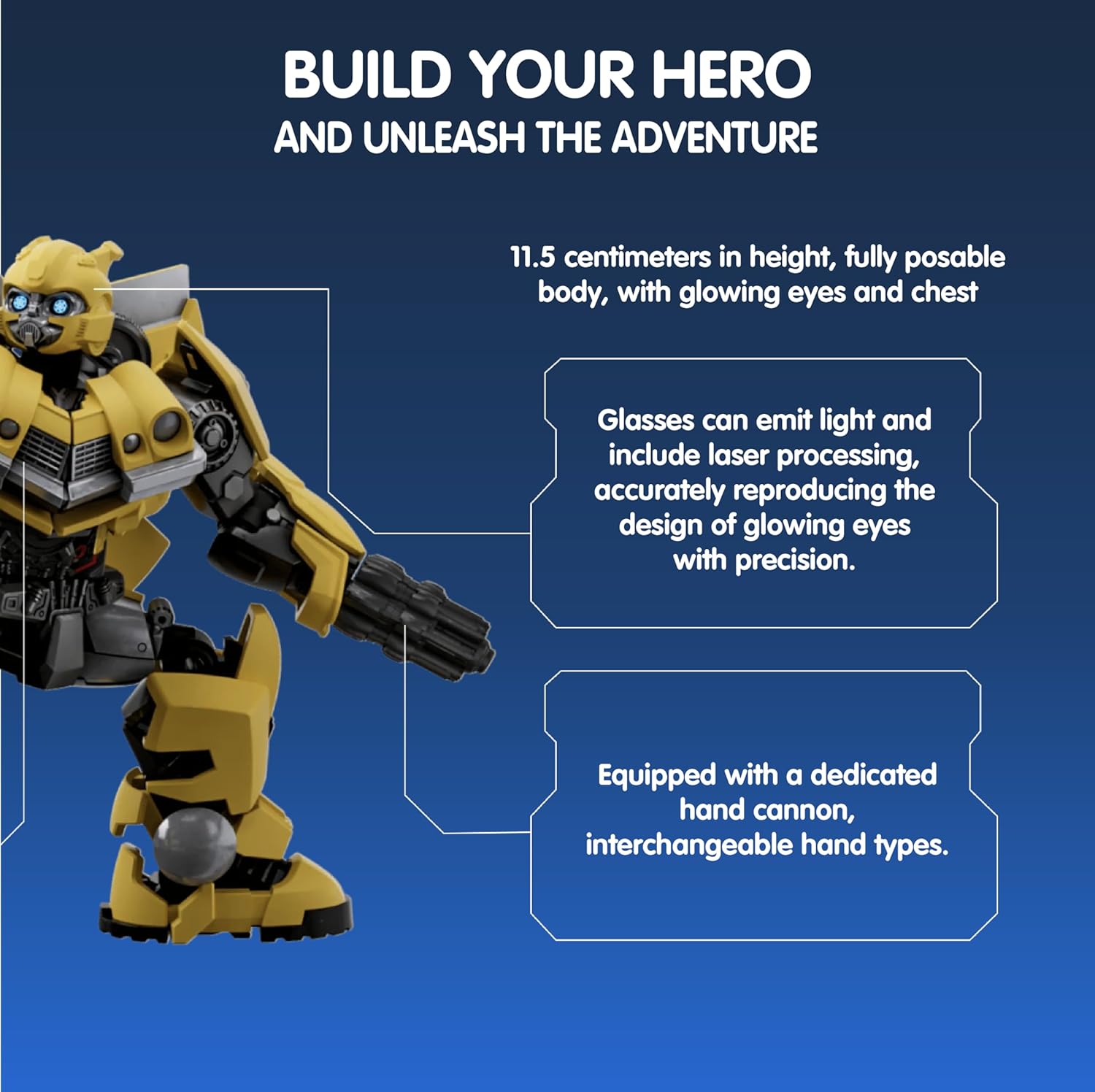 BLOKEES Transformers Classic Class Model Kit | Bumblebee Action Figure Building Toy for Kids | Ages 12+