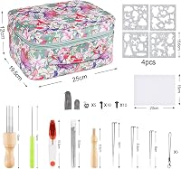 Homewit 30 Színű Tűfilc Készlet 77 Részes Kezdőknek Száraz Filcezés Tűk DIY Kézműves 3