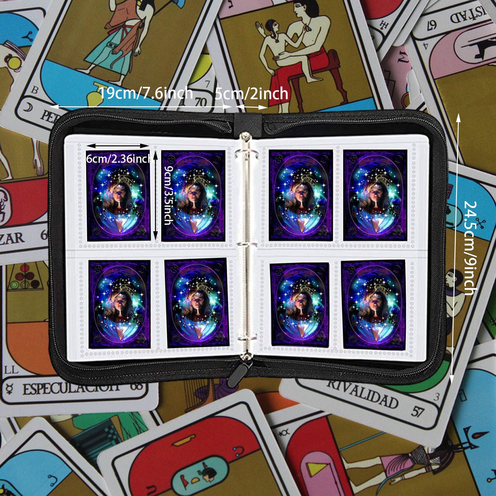 Raccoglore per carte collezionabili-4 tasche, album porta