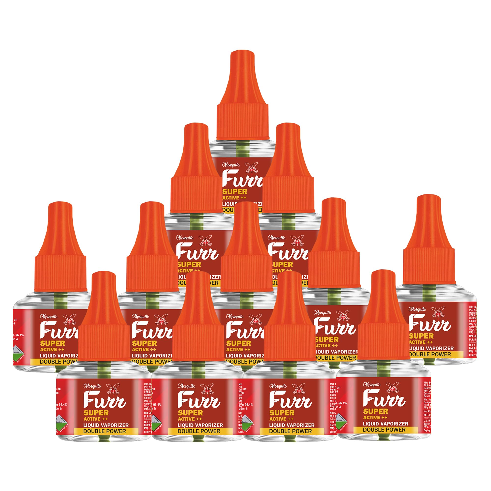 Mosquito Furr Mosquito Repellent Refill, Mosquito Liquid 45ml, Mosquito Killer, Double Power Natural Liquid Mosquito Vaporiser Refill Pack of 12-image-44