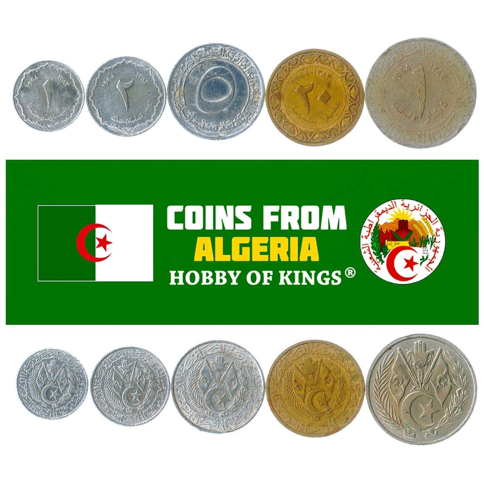 People's Democratic Republic of Algeria 5 Mixed Coins - Image 2