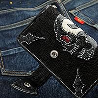 Vista 6 de Cartera de cuero genuino para motocicleta