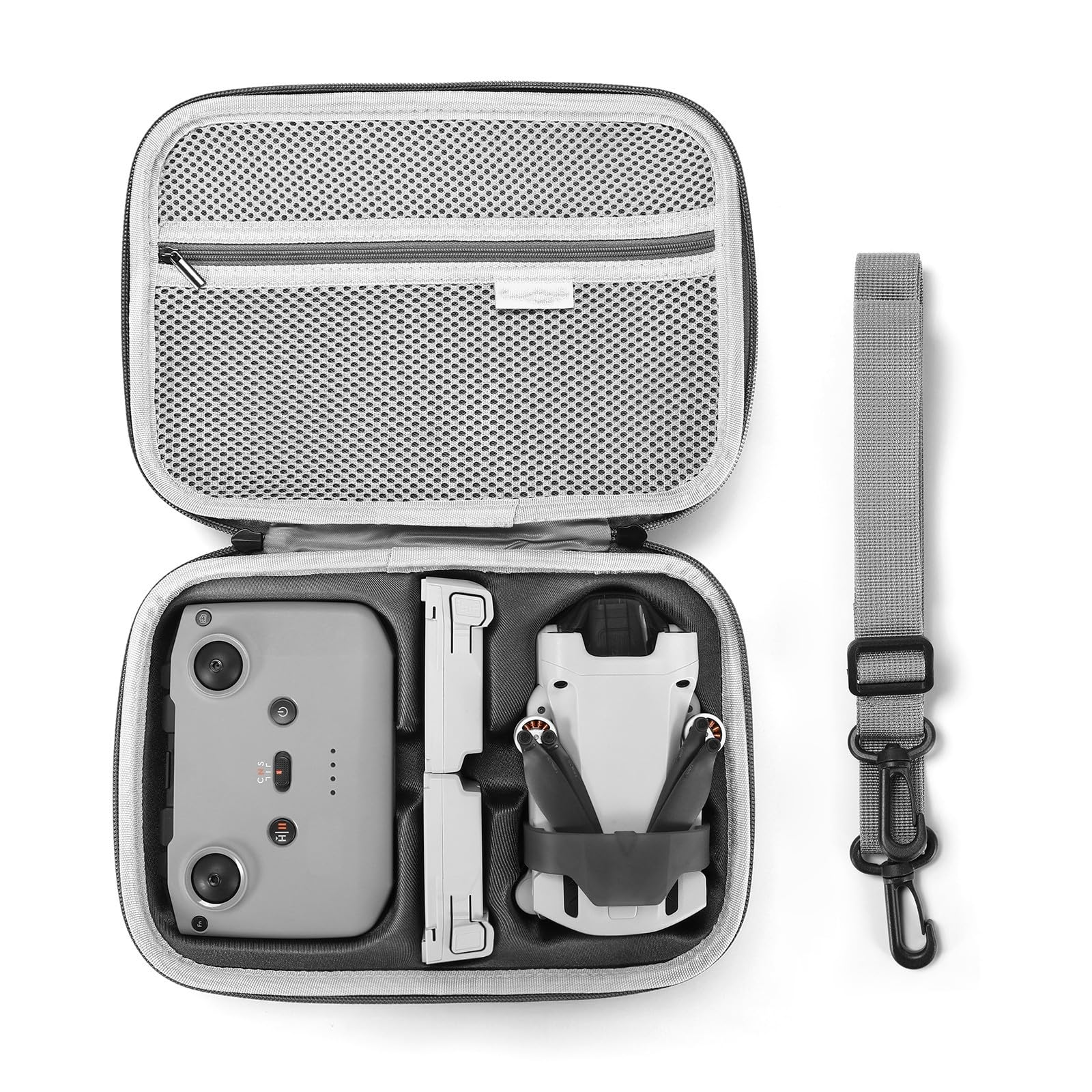 Mini 3/4 Pro torba, kompaktowa torba PU do przechowywania dla dronu DJI Mini 3/4, akcesoria do kontrolera RC-N1/RC-N2