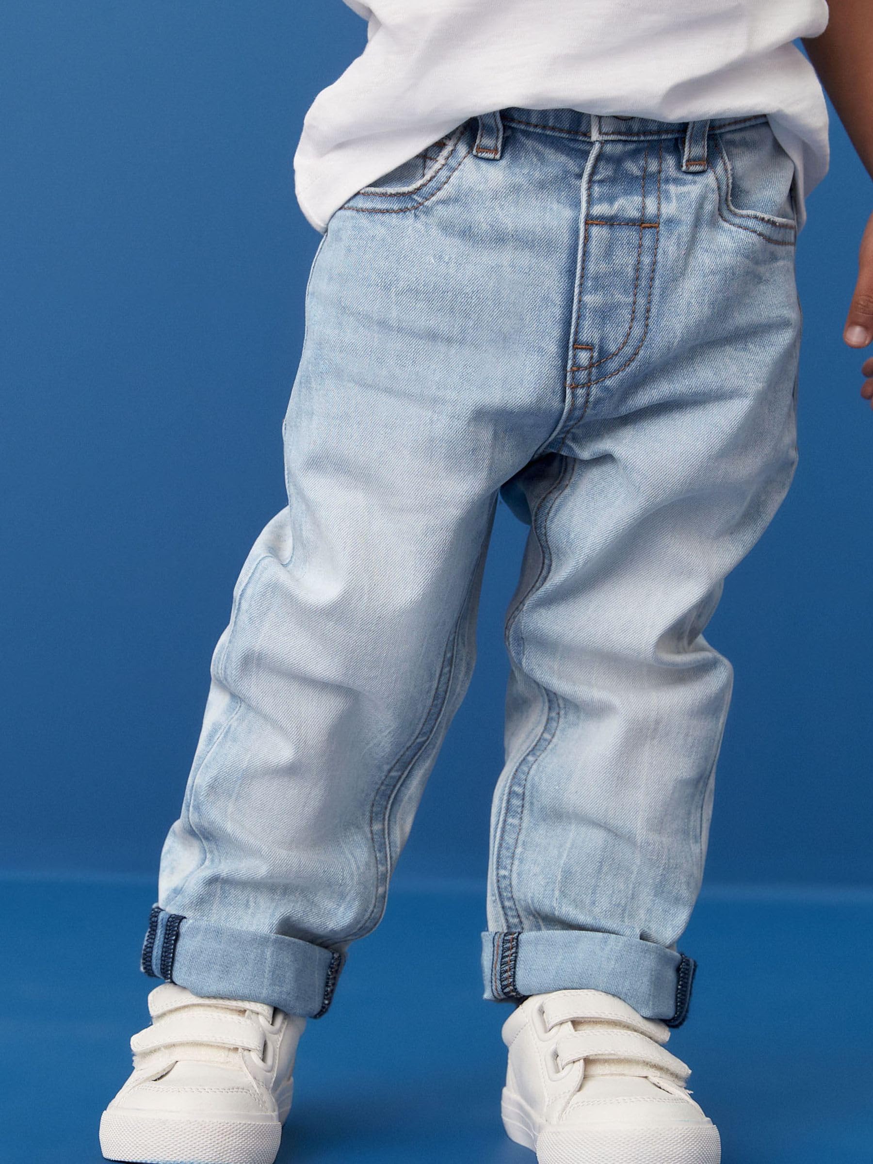 NEXT Garçon Jean Stretch Standard Confortable Bleach Denim 4 Ans-5 Ans