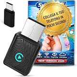 Wireless CarPlay 2026 Compatible with Android Auto | Bluetooth Adapter for iPhone & Android | Connect Without Cables and Upgrade Your In-Car Experience | Stable Transmission Plug&Play (SwiftLink Lite) - 1