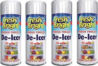 YSAMAX 4 X 200ml Quick Ice Remover Anti-Bacterial Fridge Freezer De-Icer Spray Genuine Fresh Deicer Spray Fridge Cleaner