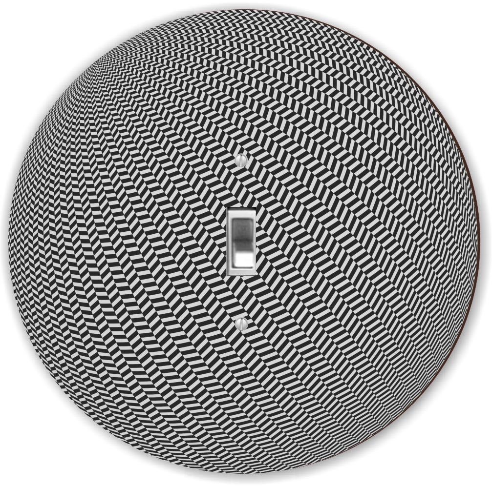 Boule de dent ronde à rayures pour sublimer votre salon contemporain