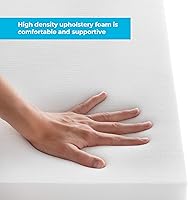 Vista 2 de Linenspa High Density Cushion Craft Foam - Perfect for Chairs, Sofas, Headboards, and DIY Projects, 1" x 24" x 72", White