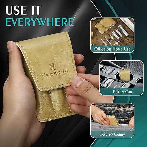 Miniatura 6 de Vepkuso - Juego de cortaúñas para hombres, juego de manicura profesional para cortar uñas de los pies y cortar uñas para mujeres, personas mayores y