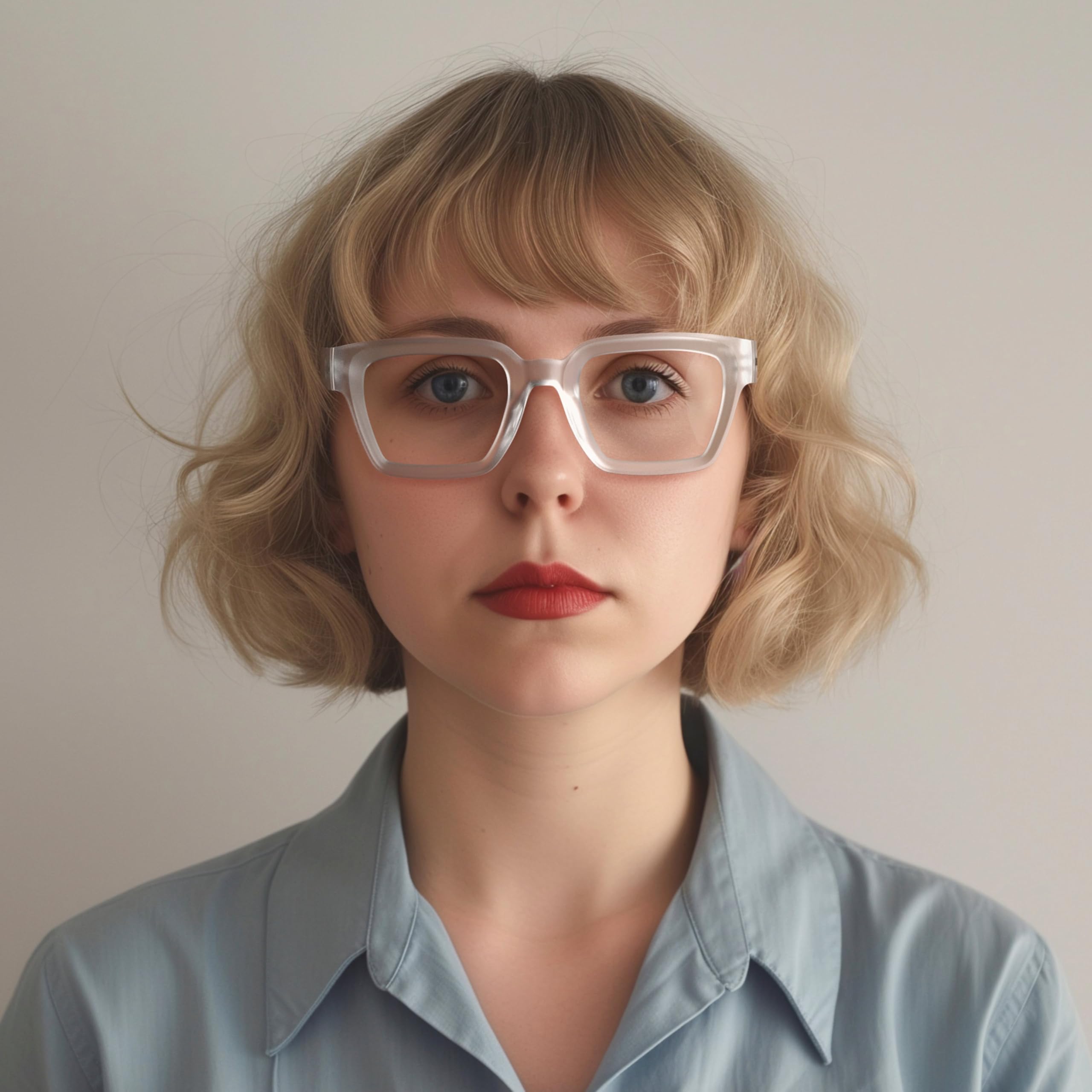 LONDON MOLE® Phoenix large oversized reading glasses, Rubberised Transparent - Image 2