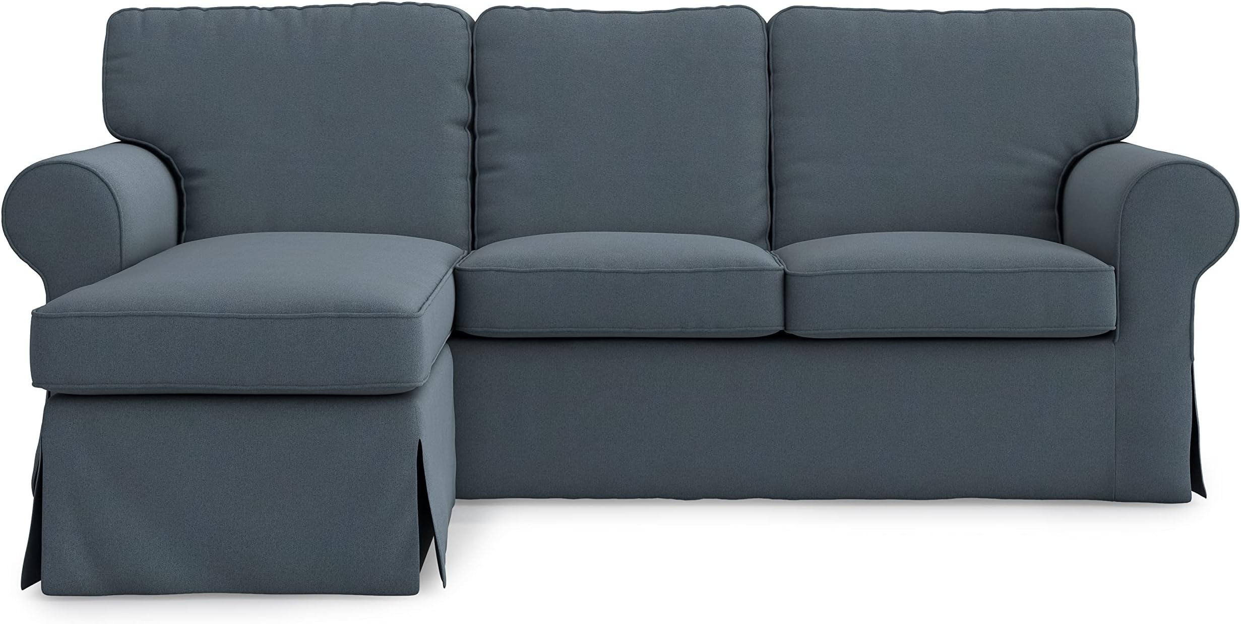 Custom Slipcover Replacement V Sofa Cover, Beige Polyester