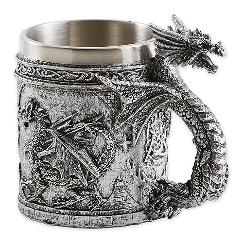 SERPENTINE DRAGON, 5.75" x 3.5" x 5", Taza multicolor
