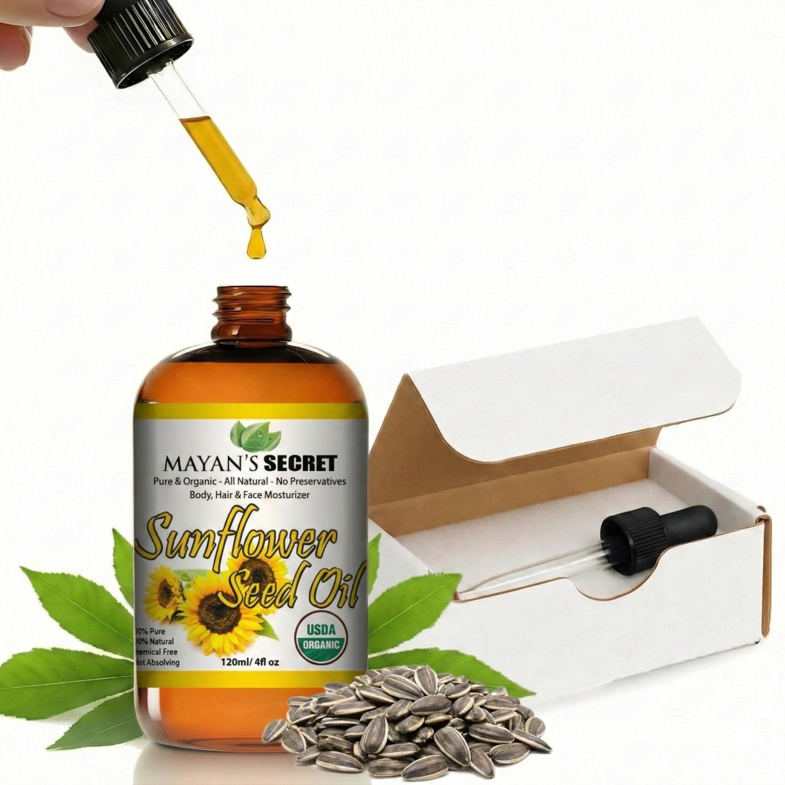 Amazon.com : Mayan's Secret Organic Sunflower Oil – Cold Pressed