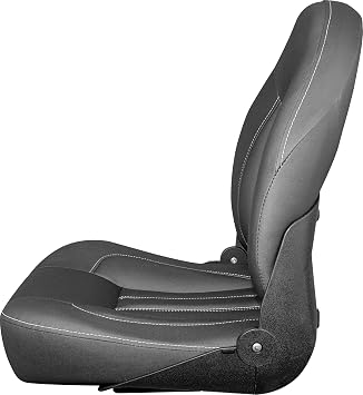 Tempress ProBax Orthopedic Folding High Back Boat Seat (Black/Black/Carbon)