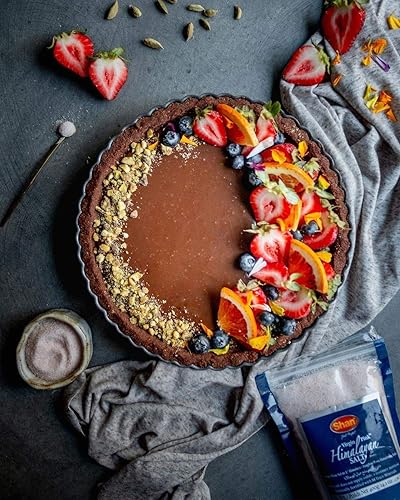 Miniatura 7 de Shan - Sal rosa del Himalaya, 14.11 oz (PACK de 2), sal fina pura fortificada naturalmente con 84 oligominerales