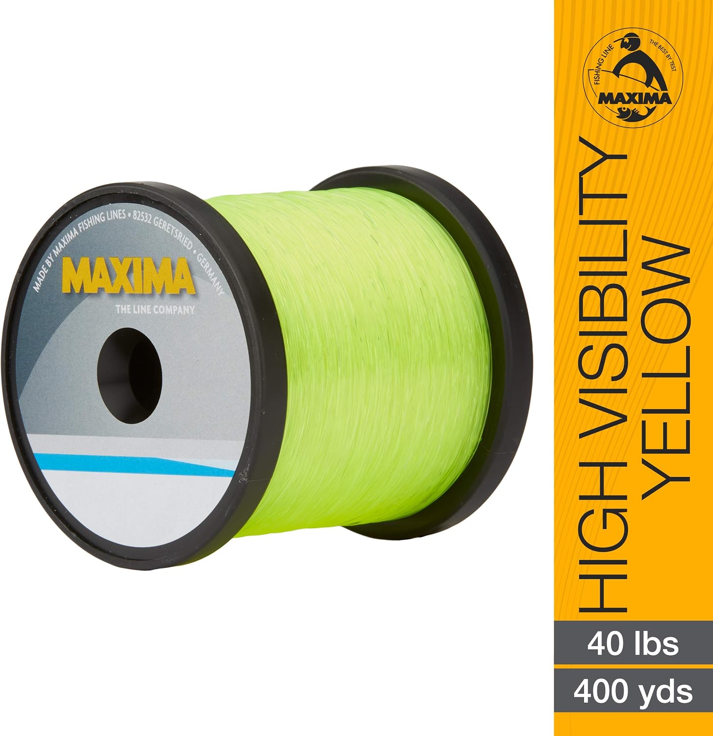 Maxima Fishing Line Guide Spools, High Visibility Yellow