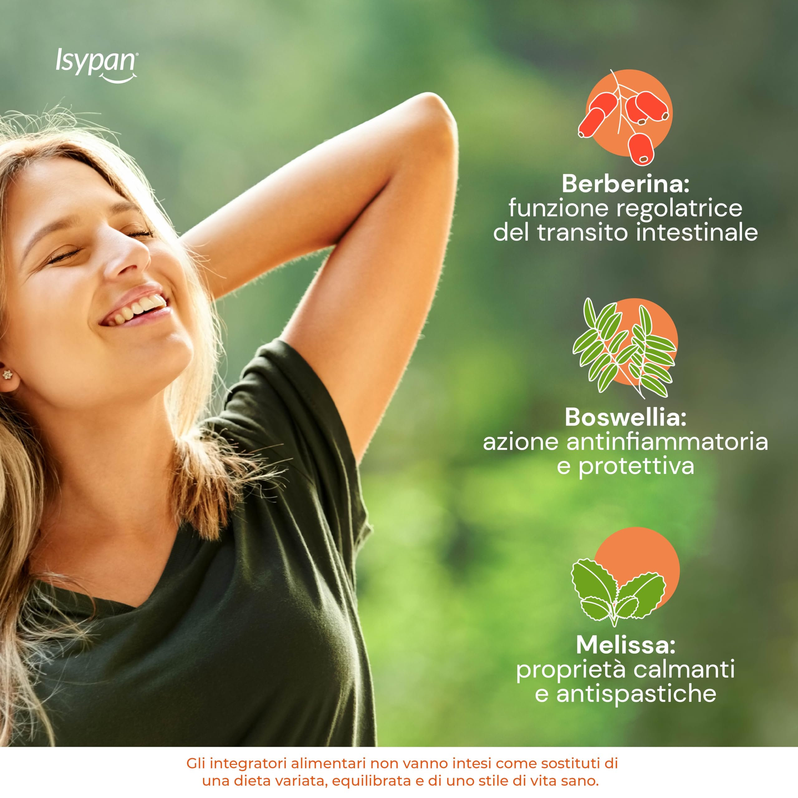 Isypan IBS Complex 20 Compresse – Integratore per Intestino Irritabile, Con Boswellia, Melissa e GABA, Supporto Digestione, Gonfiore e Benessere Intestinale