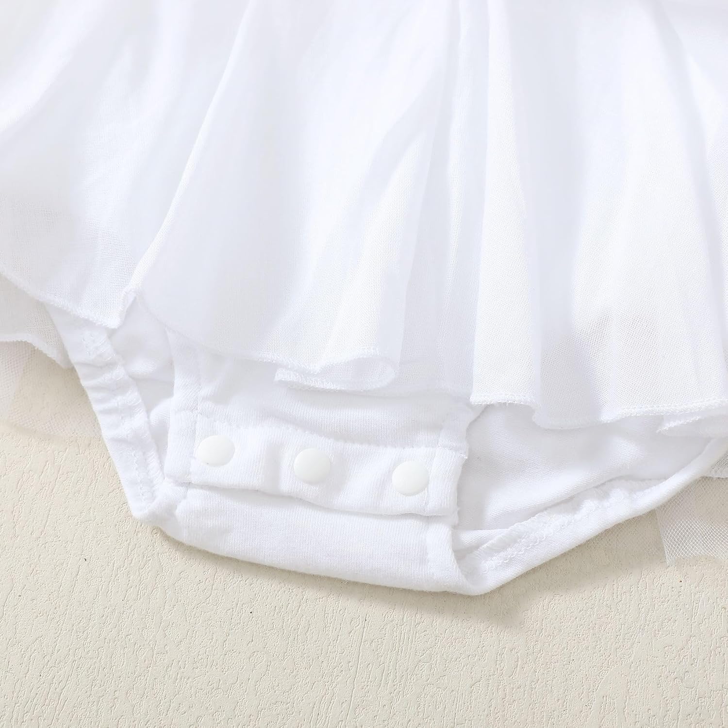 Magic Park 0-18M Infant Bodysuit Tutu Dress Baby Girl Romper Dress Toddler Solid Color Tulle Skirt Baptism Holidays Outfits - Image 6