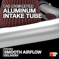 Vista 5 de K&N Performance 69-6544TS - Juego de toma de aire frío con filtro para Mitsubishi Lancer