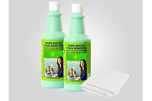 Bio-Clean 40 oz. (2) Hard Water Stain Remover Combo Plus Magic Cleaning Cloth