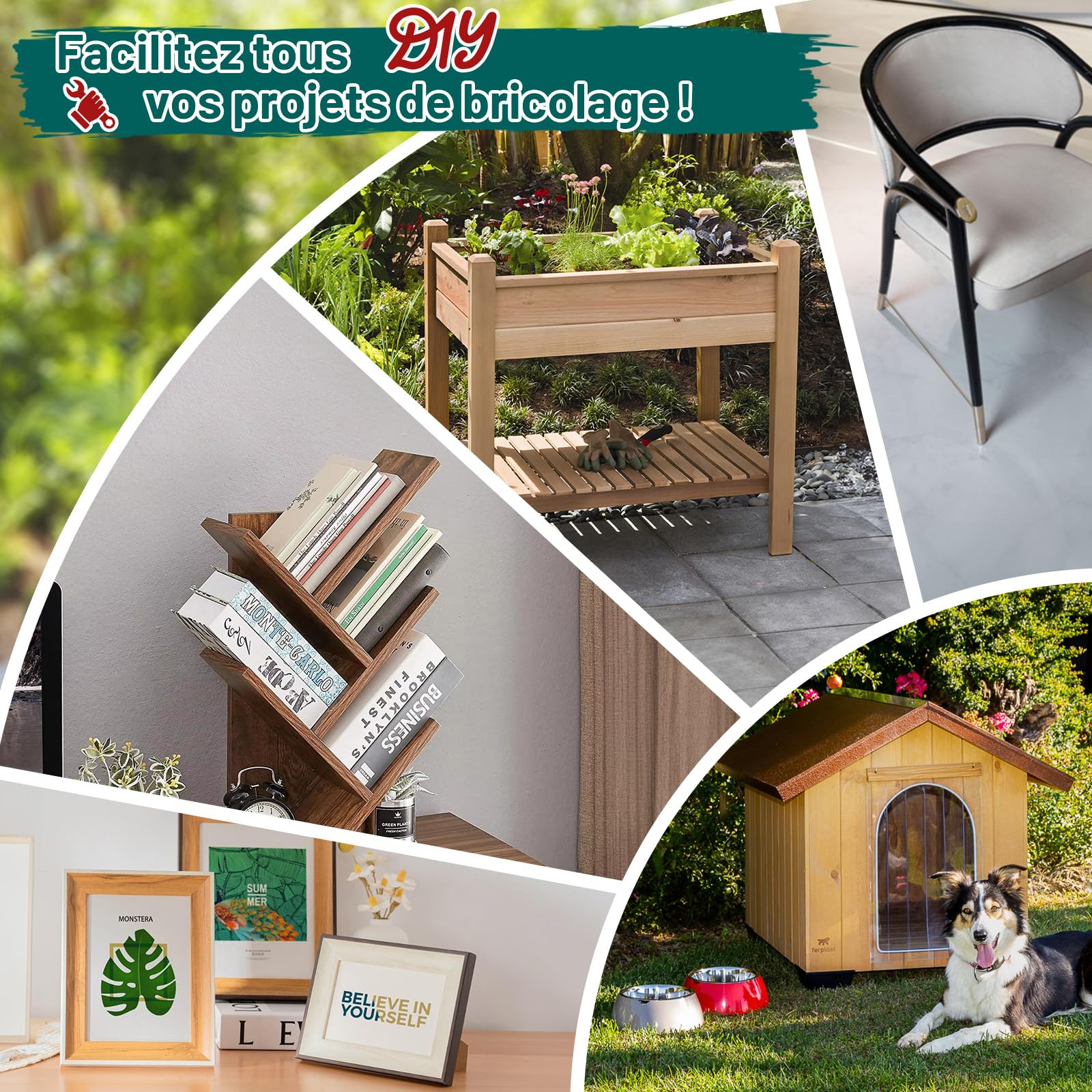 NEU MASTER Agrafeuse Électrique, 2-en-1 4V Cloueuse Electrique Sans Fil avec Câble de Charge, 1000 Agrafes & 1000 Clous Inclus, Idéal pour l'Artisanat, le Bricolage et la Décoration Intérieure