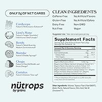 Vista 7 de Gruns Superfood Green + New Nütrops Gummy Bear Sugar-Free Bundle, Nutritional Supplement 2-Pack, multivitamin + prebiotics + Greens + Nootropic