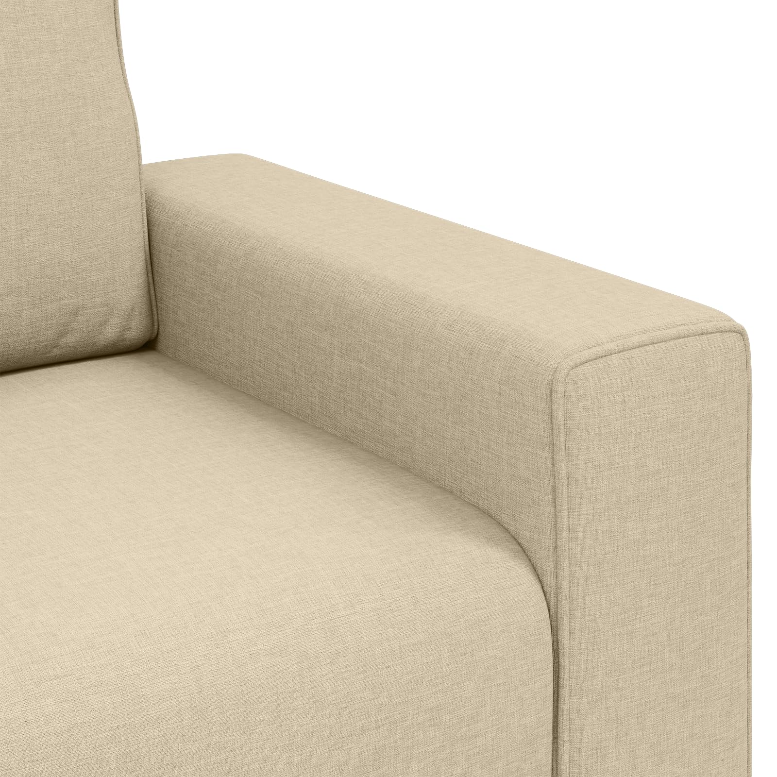 Elegant gepolsterter Sessel mit verstellbaren Armlehnen und abnehmbarem Bezug für Wohnzimmer und Warteraum, strapazierfähiges Polyester mit Holzrahmen, Moderne Einrichtung