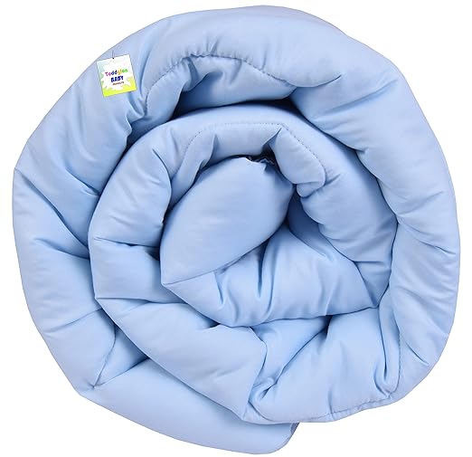 Toddylon Baby Comforter Soft All Season Use Reversible Blanket (0-6 Months) Blue
