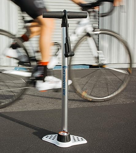 Miniatura 9 de Bomba de piso con controlador de aire, calibre industrial, agarre Kraton, Presta y Schrader, bomba de aire de piso de alta presión para bicicleta,