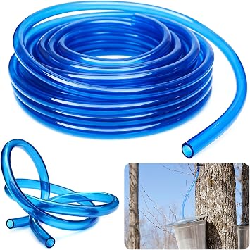 33 FT Maple Syrup Tubing, 5/16" Maple Syrup Vacuum Tubing Line, Food Grade Silicone Maple Sap Tube, Tree Tapping Collection Tube for Maples Syrup Tapping Supplies