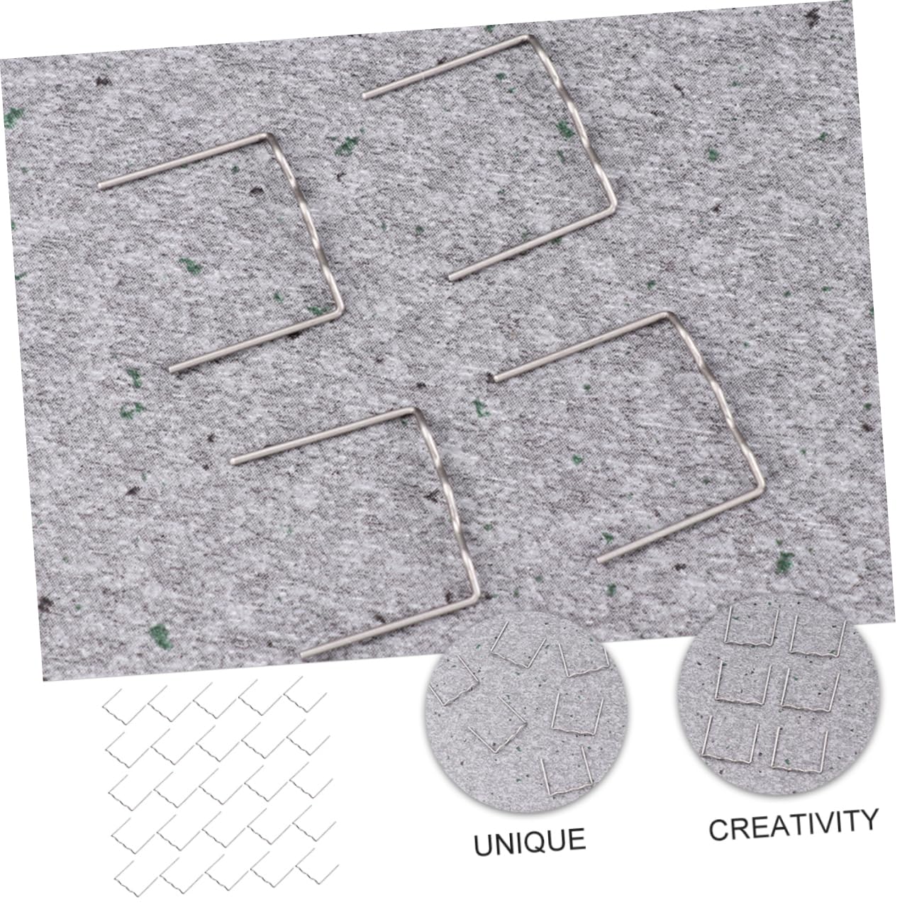 Housoutil 2sets Welding Car Kit Auto Body Hot Staples Car Bumper Welding Wire Iron Hot Staples Rod Filler 1000pcs*2