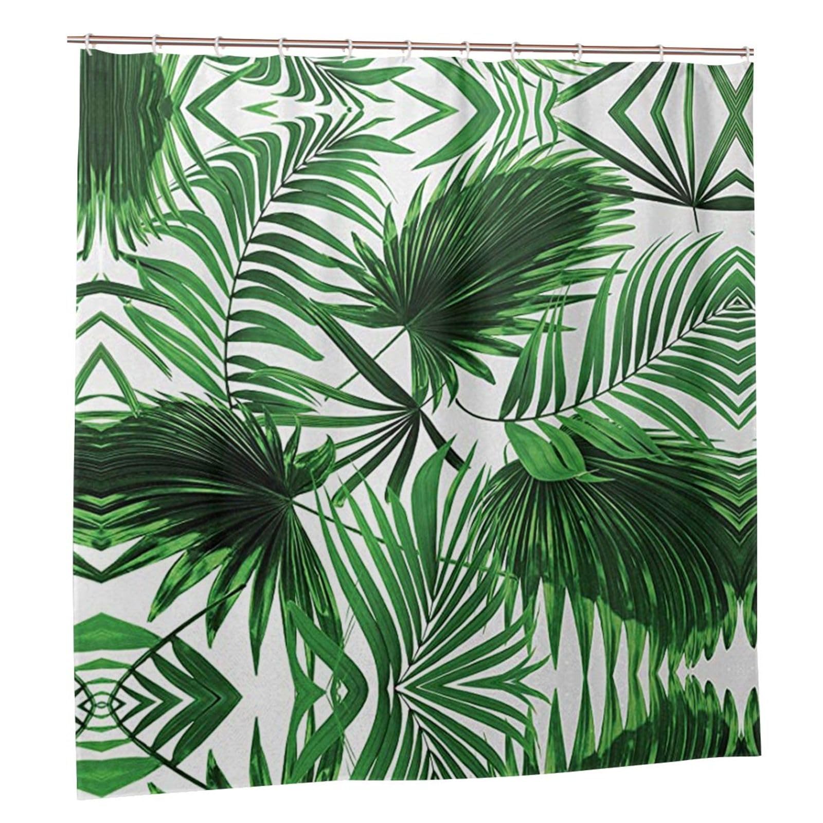 Rideau de douche tendance palmier 183x183 imperméable