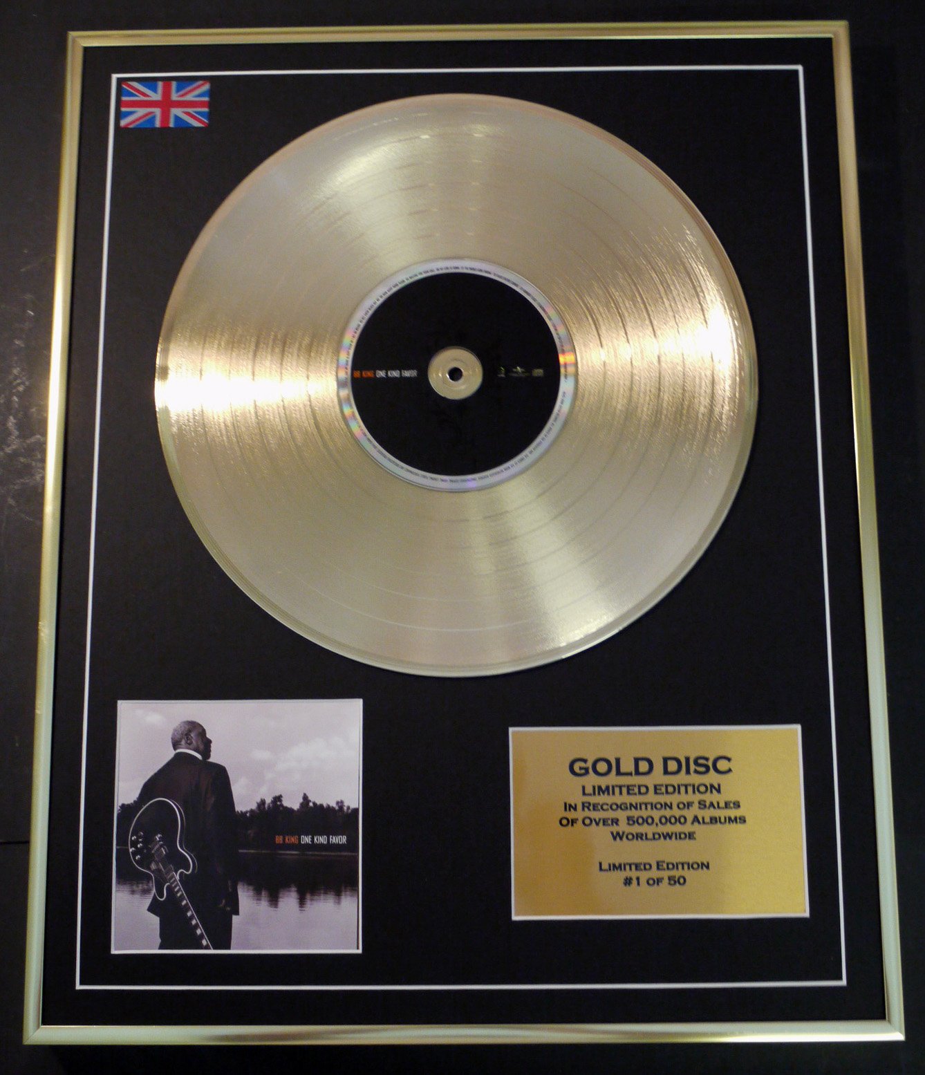B.B. King/Ltd. Edition CD GOLD DISC/RECORD/, ein Favor