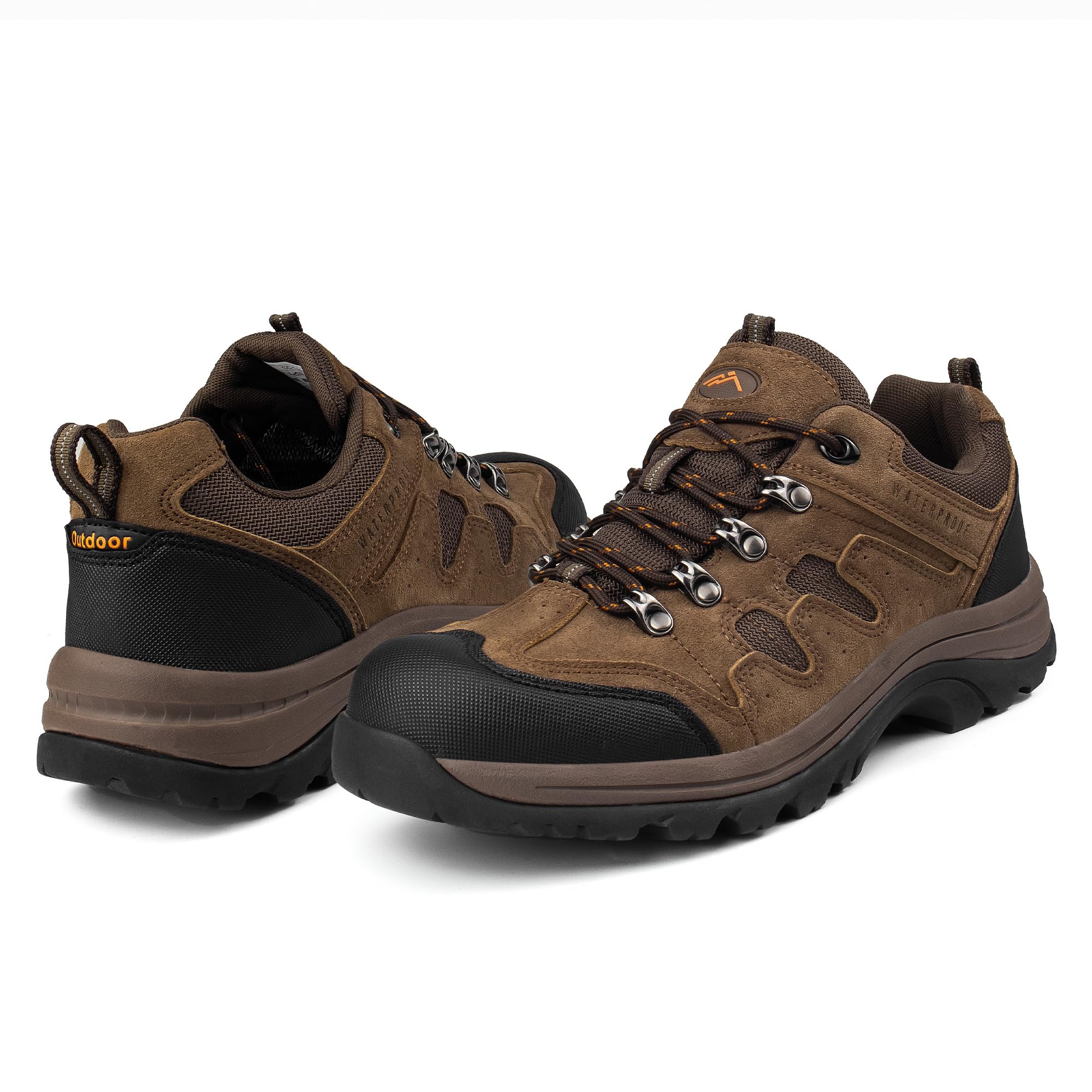 CC-Los Herren Wanderschuhe Wasserdicht | Leichte Wildleder Trekking Outdoorschuhe Atmungsaktive Walkingschuhe | EU Größe 40-48