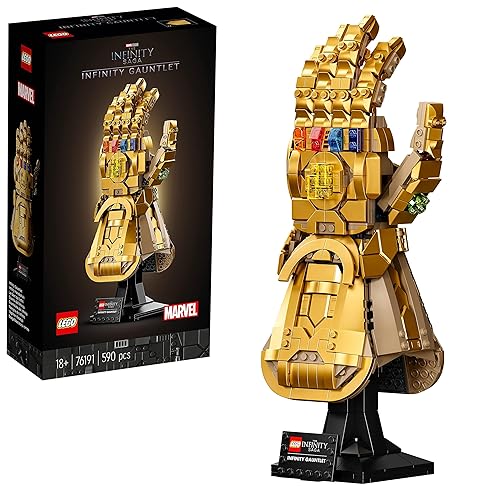 LEGO | Marvel Infinity Gauntlet Building Set for Adults - Avengers Model Kit incl. a Thanos Glove with Infinity Stones - Collectible Gift for Fans - 76191